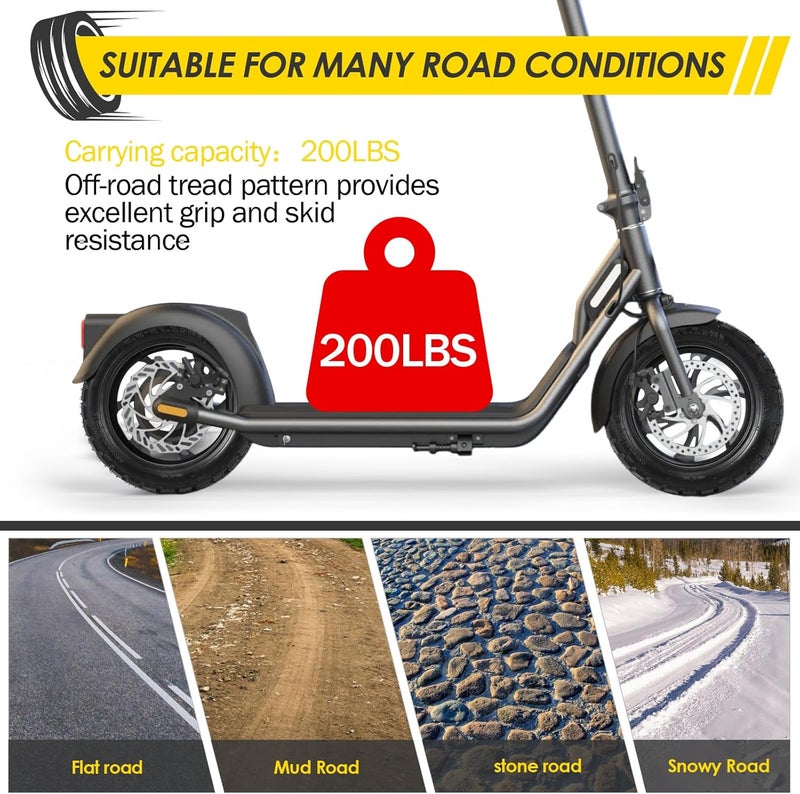 AVOKIN 10x2.75-6.5 Scooter Tire Off Road, 10 Inch Scooter Tyres,70/65-6.5 Thickened Tyre for Electric Scooter Wheels Replacement parts - Image 4